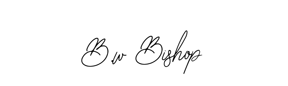 Design your own signature with our free online signature maker. With this signature software, you can create a handwritten (Bearetta-2O07w) signature for name B.w Bishop. B.w Bishop signature style 12 images and pictures png