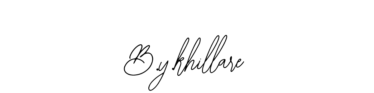 Here are the top 10 professional signature styles for the name B.y.khillare. These are the best autograph styles you can use for your name. B.y.khillare signature style 12 images and pictures png