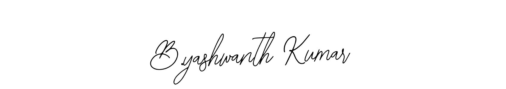 Create a beautiful signature design for name B.yashwanth Kumar. With this signature (Bearetta-2O07w) fonts, you can make a handwritten signature for free. B.yashwanth Kumar signature style 12 images and pictures png