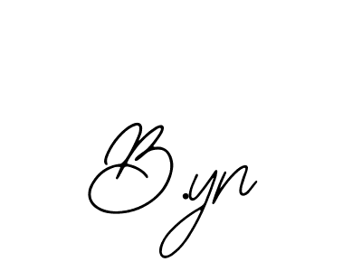 Also You can easily find your signature by using the search form. We will create B.yn name handwritten signature images for you free of cost using Bearetta-2O07w sign style. B.yn signature style 12 images and pictures png