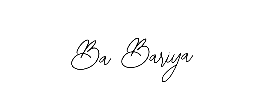 Similarly Bearetta-2O07w is the best handwritten signature design. Signature creator online .You can use it as an online autograph creator for name Ba Bariya. Ba Bariya signature style 12 images and pictures png