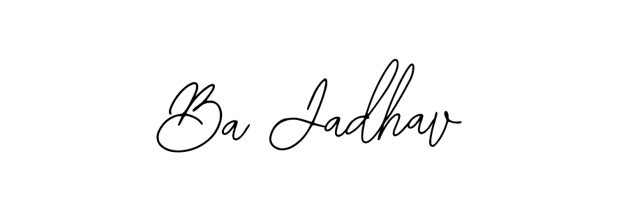 Make a beautiful signature design for name Ba Jadhav. With this signature (Bearetta-2O07w) style, you can create a handwritten signature for free. Ba Jadhav signature style 12 images and pictures png