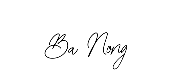 Bearetta-2O07w is a professional signature style that is perfect for those who want to add a touch of class to their signature. It is also a great choice for those who want to make their signature more unique. Get Ba Nong name to fancy signature for free. Ba Nong signature style 12 images and pictures png