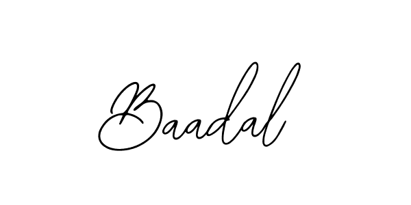 Use a signature maker to create a handwritten signature online. With this signature software, you can design (Bearetta-2O07w) your own signature for name Baadal. Baadal signature style 12 images and pictures png