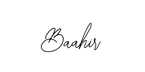 Make a beautiful signature design for name Baahir. Use this online signature maker to create a handwritten signature for free. Baahir signature style 12 images and pictures png