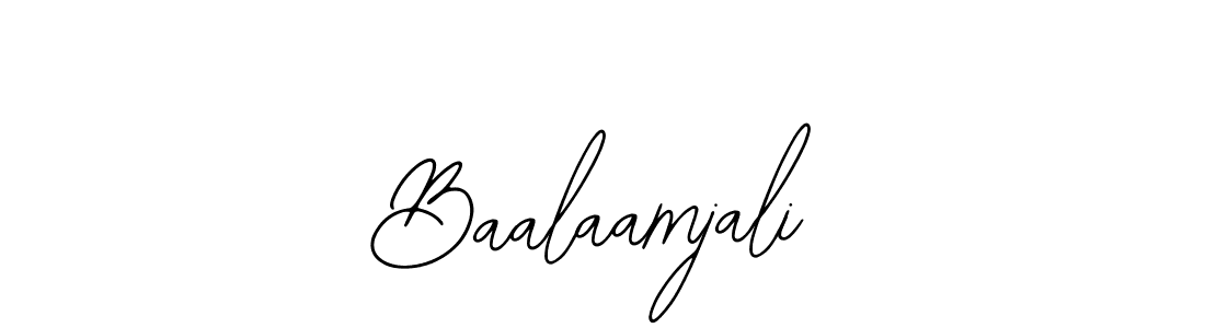 Design your own signature with our free online signature maker. With this signature software, you can create a handwritten (Bearetta-2O07w) signature for name Baalaamjali. Baalaamjali signature style 12 images and pictures png