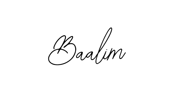 Use a signature maker to create a handwritten signature online. With this signature software, you can design (Bearetta-2O07w) your own signature for name Baalim. Baalim signature style 12 images and pictures png