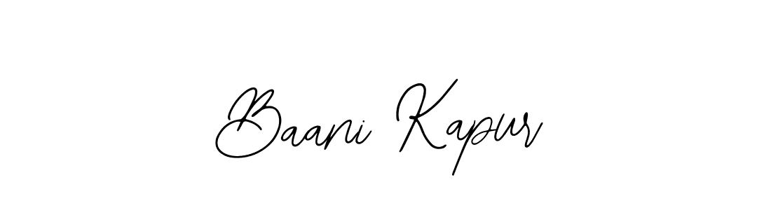 The best way (Bearetta-2O07w) to make a short signature is to pick only two or three words in your name. The name Baani Kapur include a total of six letters. For converting this name. Baani Kapur signature style 12 images and pictures png