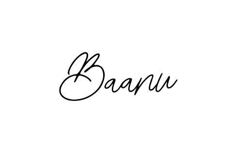 How to make Baanu name signature. Use Bearetta-2O07w style for creating short signs online. This is the latest handwritten sign. Baanu signature style 12 images and pictures png