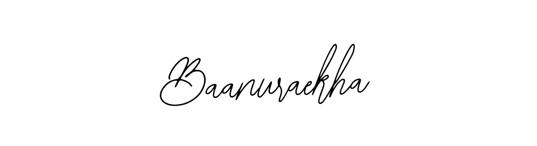 Design your own signature with our free online signature maker. With this signature software, you can create a handwritten (Bearetta-2O07w) signature for name Baanuraekha. Baanuraekha signature style 12 images and pictures png