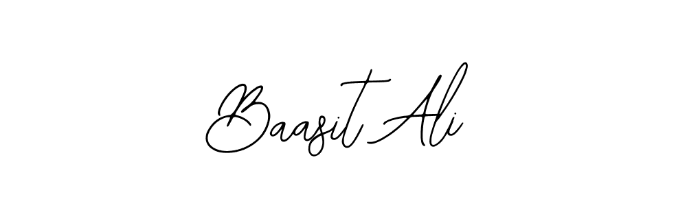 You should practise on your own different ways (Bearetta-2O07w) to write your name (Baasit Ali) in signature. don't let someone else do it for you. Baasit Ali signature style 12 images and pictures png