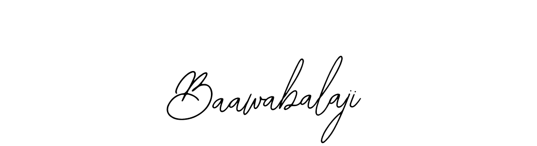 How to make Baawabalaji name signature. Use Bearetta-2O07w style for creating short signs online. This is the latest handwritten sign. Baawabalaji signature style 12 images and pictures png