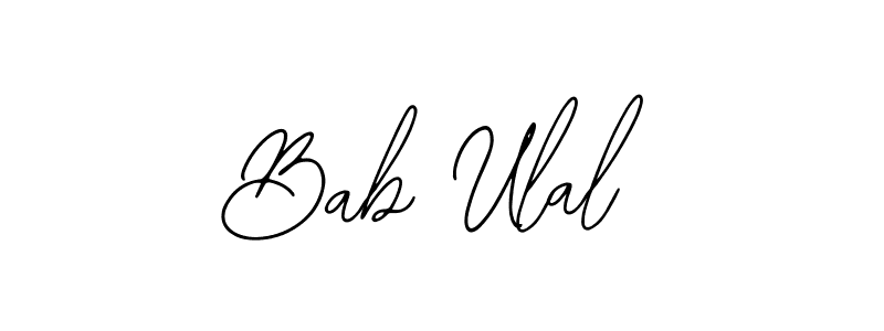 Also You can easily find your signature by using the search form. We will create Bab Ulal name handwritten signature images for you free of cost using Bearetta-2O07w sign style. Bab Ulal signature style 12 images and pictures png