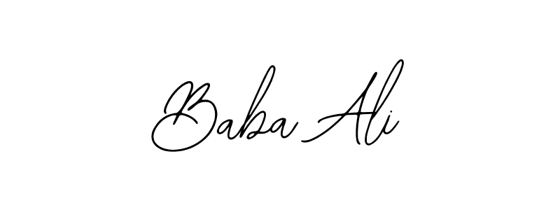 Design your own signature with our free online signature maker. With this signature software, you can create a handwritten (Bearetta-2O07w) signature for name Baba Ali. Baba Ali signature style 12 images and pictures png