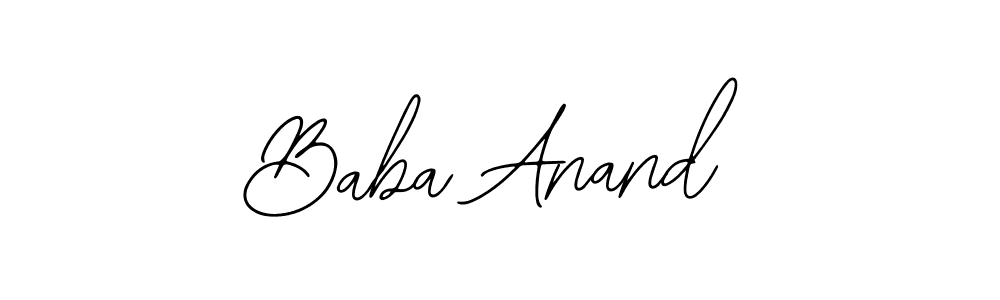 Use a signature maker to create a handwritten signature online. With this signature software, you can design (Bearetta-2O07w) your own signature for name Baba Anand. Baba Anand signature style 12 images and pictures png