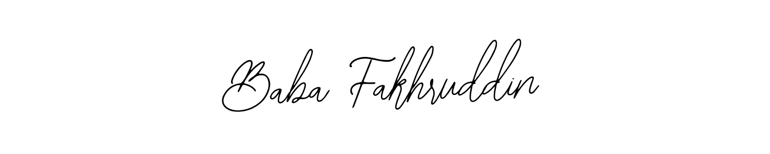 Make a beautiful signature design for name Baba Fakhruddin. Use this online signature maker to create a handwritten signature for free. Baba Fakhruddin signature style 12 images and pictures png
