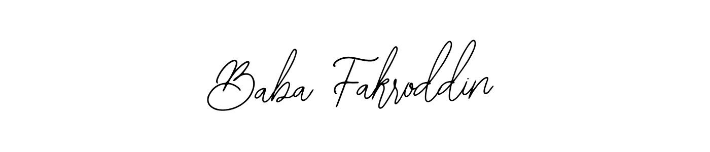 Use a signature maker to create a handwritten signature online. With this signature software, you can design (Bearetta-2O07w) your own signature for name Baba Fakroddin. Baba Fakroddin signature style 12 images and pictures png