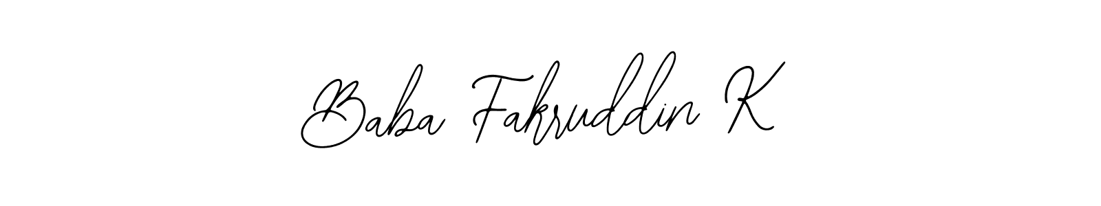 if you are searching for the best signature style for your name Baba Fakruddin K. so please give up your signature search. here we have designed multiple signature styles  using Bearetta-2O07w. Baba Fakruddin K signature style 12 images and pictures png