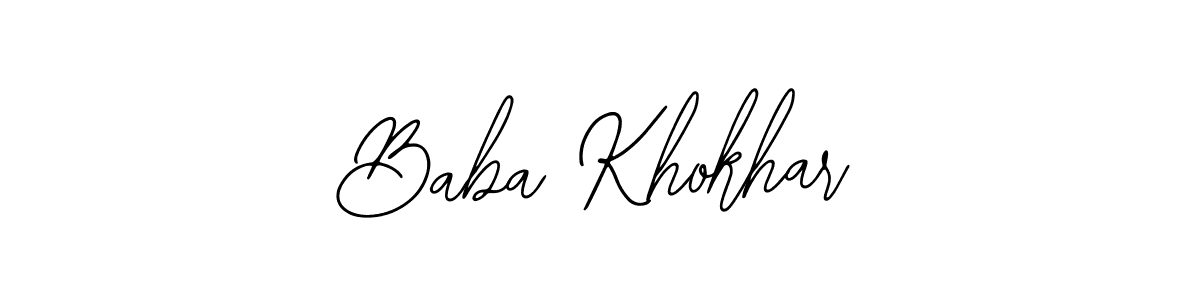 The best way (Bearetta-2O07w) to make a short signature is to pick only two or three words in your name. The name Baba Khokhar include a total of six letters. For converting this name. Baba Khokhar signature style 12 images and pictures png