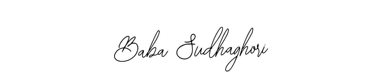 Bearetta-2O07w is a professional signature style that is perfect for those who want to add a touch of class to their signature. It is also a great choice for those who want to make their signature more unique. Get Baba Sudhaghori name to fancy signature for free. Baba Sudhaghori signature style 12 images and pictures png