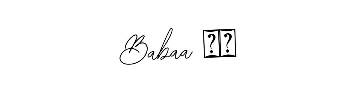 Create a beautiful signature design for name Babaa ❤️. With this signature (Bearetta-2O07w) fonts, you can make a handwritten signature for free. Babaa ❤️ signature style 12 images and pictures png