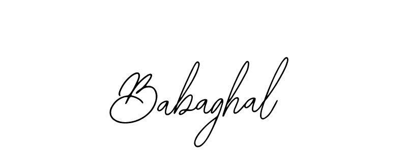 Use a signature maker to create a handwritten signature online. With this signature software, you can design (Bearetta-2O07w) your own signature for name Babaghal. Babaghal signature style 12 images and pictures png