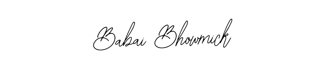 Babai Bhowmick stylish signature style. Best Handwritten Sign (Bearetta-2O07w) for my name. Handwritten Signature Collection Ideas for my name Babai Bhowmick. Babai Bhowmick signature style 12 images and pictures png