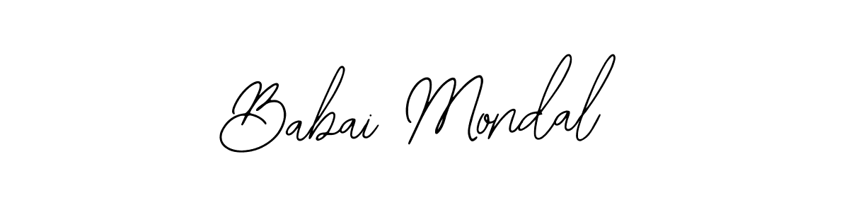 How to make Babai Mondal name signature. Use Bearetta-2O07w style for creating short signs online. This is the latest handwritten sign. Babai Mondal signature style 12 images and pictures png