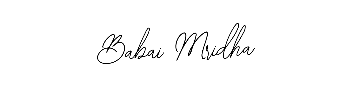 Also You can easily find your signature by using the search form. We will create Babai Mridha name handwritten signature images for you free of cost using Bearetta-2O07w sign style. Babai Mridha signature style 12 images and pictures png