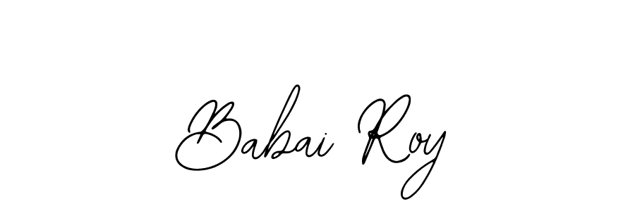 Use a signature maker to create a handwritten signature online. With this signature software, you can design (Bearetta-2O07w) your own signature for name Babai Roy. Babai Roy signature style 12 images and pictures png