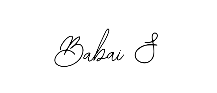 Create a beautiful signature design for name Babai S. With this signature (Bearetta-2O07w) fonts, you can make a handwritten signature for free. Babai S signature style 12 images and pictures png