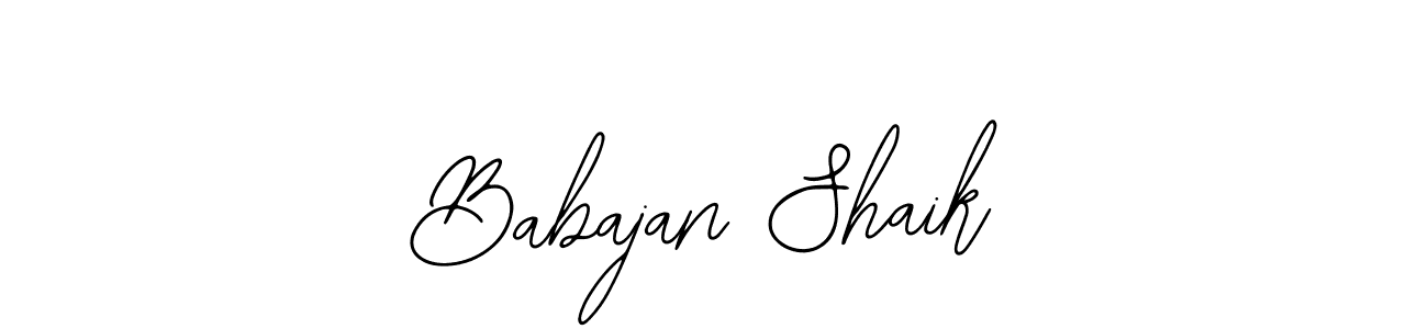Bearetta-2O07w is a professional signature style that is perfect for those who want to add a touch of class to their signature. It is also a great choice for those who want to make their signature more unique. Get Babajan Shaik name to fancy signature for free. Babajan Shaik signature style 12 images and pictures png