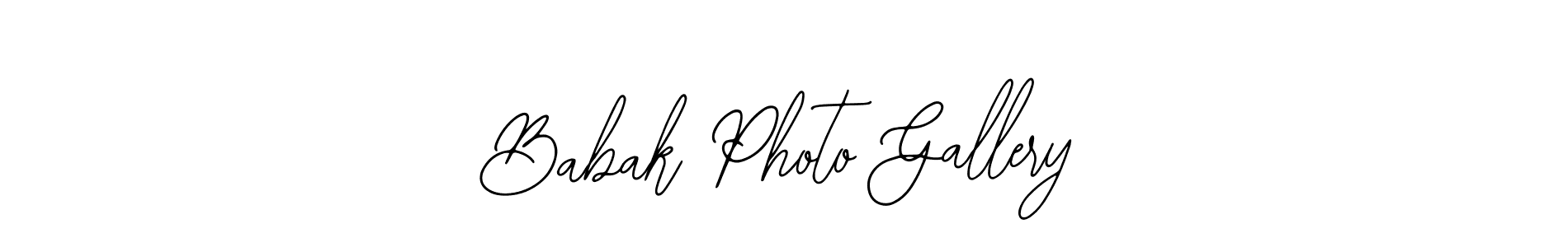The best way (Bearetta-2O07w) to make a short signature is to pick only two or three words in your name. The name Babak Photo Gallery include a total of six letters. For converting this name. Babak Photo Gallery signature style 12 images and pictures png