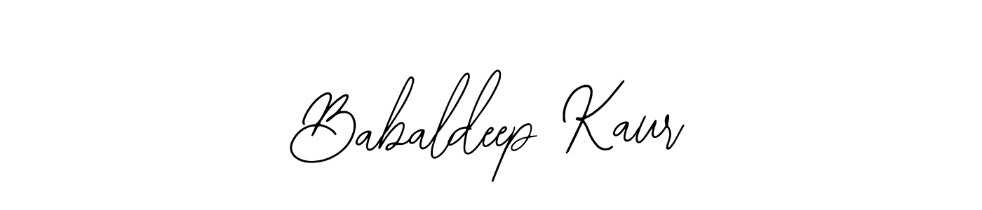 Use a signature maker to create a handwritten signature online. With this signature software, you can design (Bearetta-2O07w) your own signature for name Babaldeep Kaur. Babaldeep Kaur signature style 12 images and pictures png