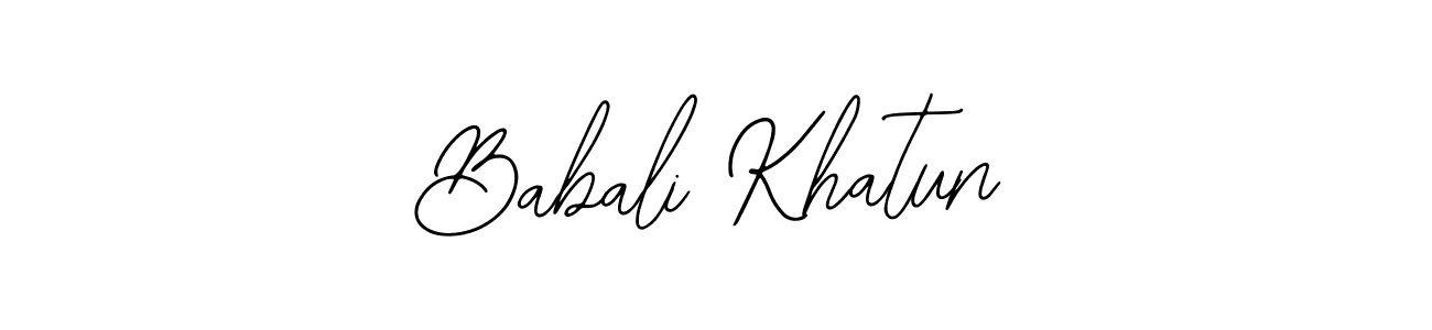 Bearetta-2O07w is a professional signature style that is perfect for those who want to add a touch of class to their signature. It is also a great choice for those who want to make their signature more unique. Get Babali Khatun name to fancy signature for free. Babali Khatun signature style 12 images and pictures png