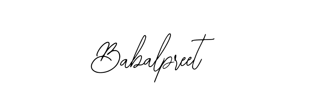 The best way (Bearetta-2O07w) to make a short signature is to pick only two or three words in your name. The name Babalpreet include a total of six letters. For converting this name. Babalpreet signature style 12 images and pictures png