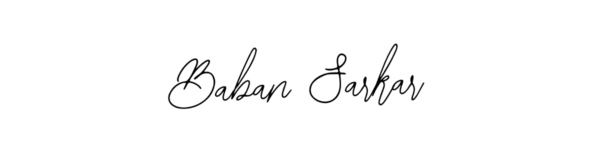 How to make Baban Sarkar name signature. Use Bearetta-2O07w style for creating short signs online. This is the latest handwritten sign. Baban Sarkar signature style 12 images and pictures png