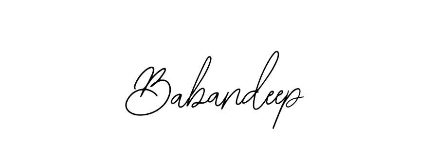 Design your own signature with our free online signature maker. With this signature software, you can create a handwritten (Bearetta-2O07w) signature for name Babandeep. Babandeep signature style 12 images and pictures png