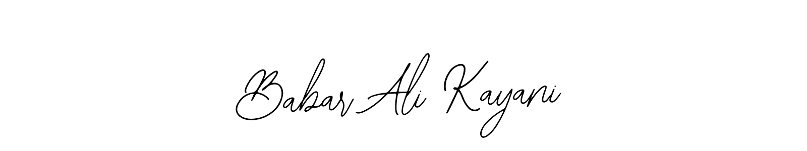 Similarly Bearetta-2O07w is the best handwritten signature design. Signature creator online .You can use it as an online autograph creator for name Babar Ali Kayani. Babar Ali Kayani signature style 12 images and pictures png