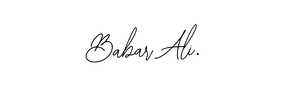 Make a beautiful signature design for name Babar Ali.. With this signature (Bearetta-2O07w) style, you can create a handwritten signature for free. Babar Ali. signature style 12 images and pictures png