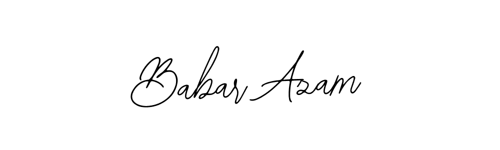 You should practise on your own different ways (Bearetta-2O07w) to write your name (Babar Azam) in signature. don't let someone else do it for you. Babar Azam signature style 12 images and pictures png