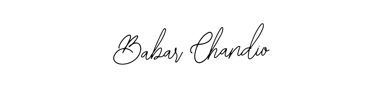 Make a beautiful signature design for name Babar Chandio. With this signature (Bearetta-2O07w) style, you can create a handwritten signature for free. Babar Chandio signature style 12 images and pictures png