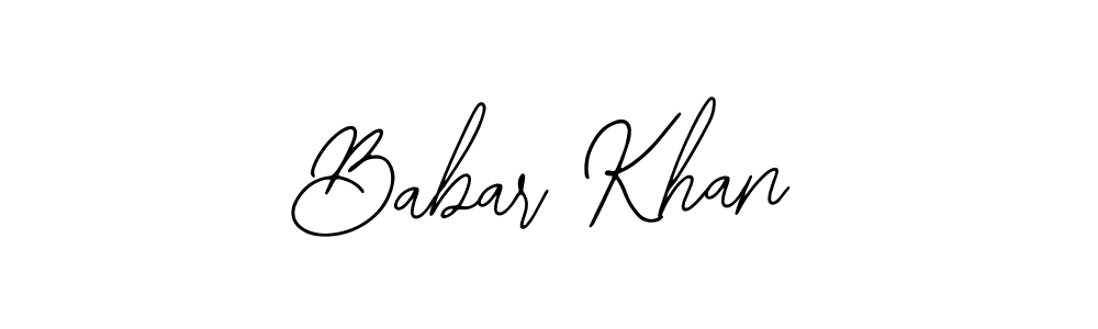 Create a beautiful signature design for name Babar Khan. With this signature (Bearetta-2O07w) fonts, you can make a handwritten signature for free. Babar Khan signature style 12 images and pictures png