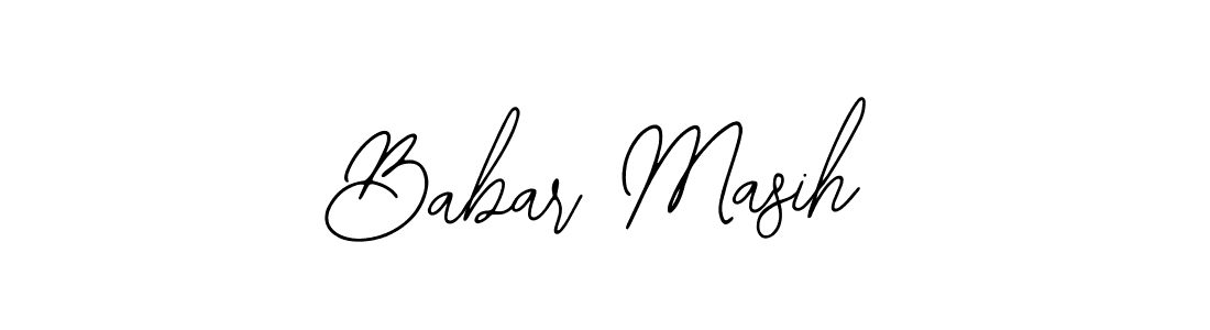 Use a signature maker to create a handwritten signature online. With this signature software, you can design (Bearetta-2O07w) your own signature for name Babar Masih. Babar Masih signature style 12 images and pictures png