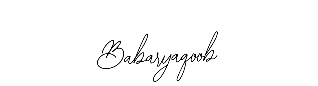 It looks lik you need a new signature style for name Babaryaqoob. Design unique handwritten (Bearetta-2O07w) signature with our free signature maker in just a few clicks. Babaryaqoob signature style 12 images and pictures png