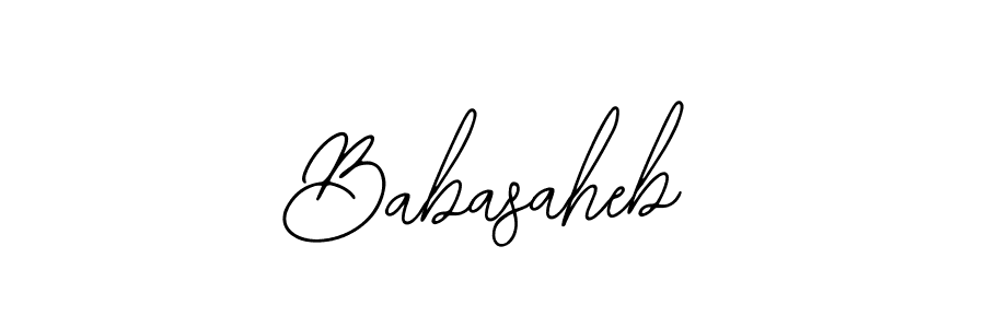 Use a signature maker to create a handwritten signature online. With this signature software, you can design (Bearetta-2O07w) your own signature for name Babasaheb. Babasaheb signature style 12 images and pictures png