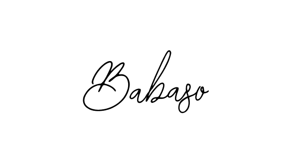 Make a beautiful signature design for name Babaso. With this signature (Bearetta-2O07w) style, you can create a handwritten signature for free. Babaso signature style 12 images and pictures png