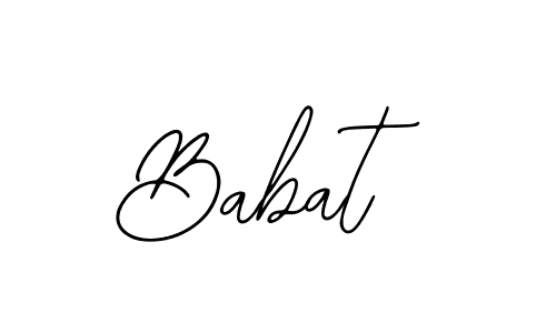 Design your own signature with our free online signature maker. With this signature software, you can create a handwritten (Bearetta-2O07w) signature for name Babat. Babat signature style 12 images and pictures png