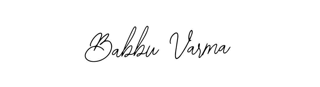 You should practise on your own different ways (Bearetta-2O07w) to write your name (Babbu Varma) in signature. don't let someone else do it for you. Babbu Varma signature style 12 images and pictures png