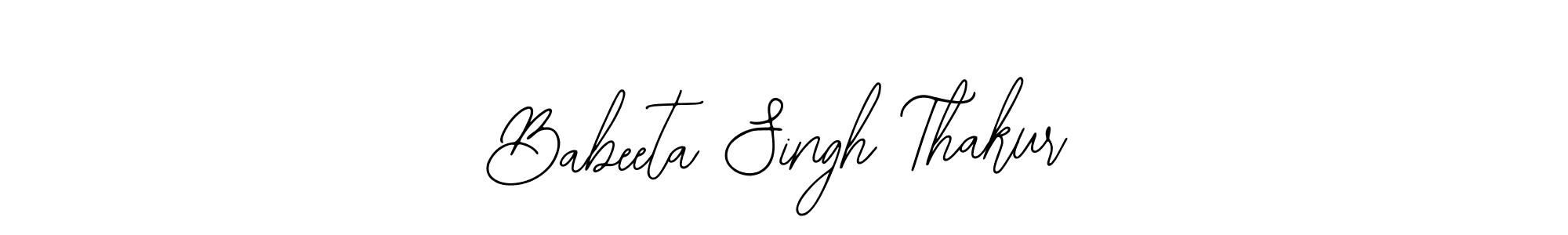 Design your own signature with our free online signature maker. With this signature software, you can create a handwritten (Bearetta-2O07w) signature for name Babeeta Singh Thakur. Babeeta Singh Thakur signature style 12 images and pictures png